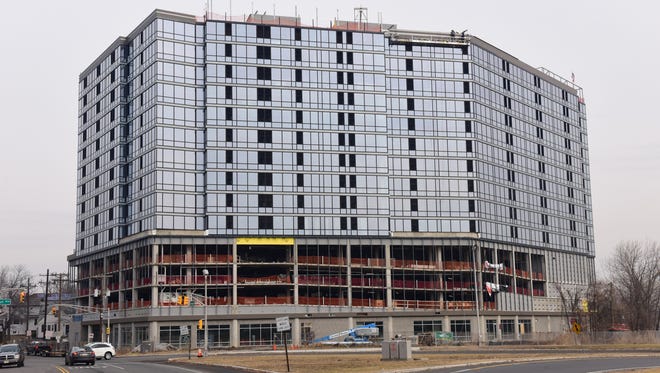 A new dual brand hotel, Homewood Suites by Hilton and Hampton Inn & Suites, is being built at Glenpointe in Teaneck and will open in the Spring of 2018.