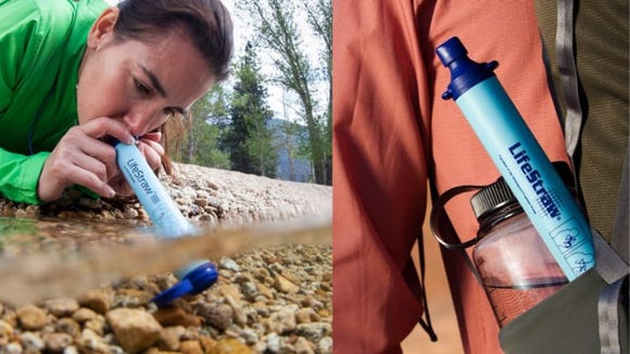 Forget your water bottle? No worries—bring a filter with you.