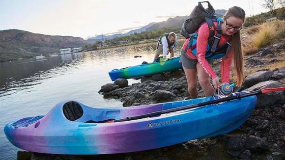 Aside from sports gear, you can find kayaks and other outdoor items.