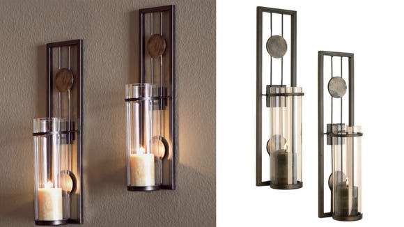 These beautiful sconces are striking without taking over the room