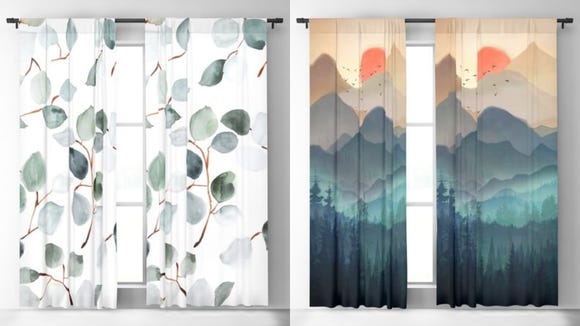 We are obsessed with our curtains from Society6.