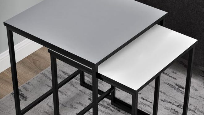 These nesting tables are lightweight and compact.