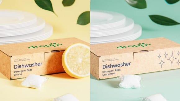 Choose between unscented or a fresh lemon aroma for your Dropps Dishwasher Detergent.