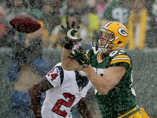 Green Bay Packers wide receiver Jordy Nelson (87) catches