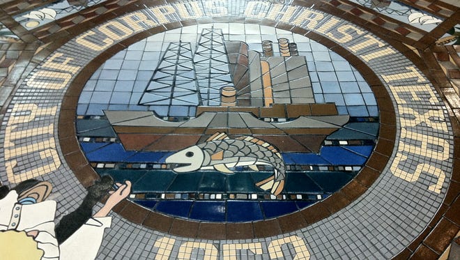 Mosaic of City of Corpus Christi seal in City Hall