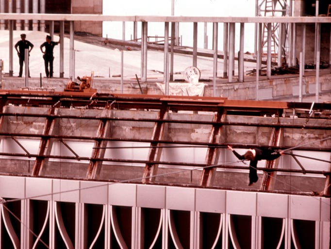 Philippe Petit's tightrope walk at World Trade Center 40 years ago