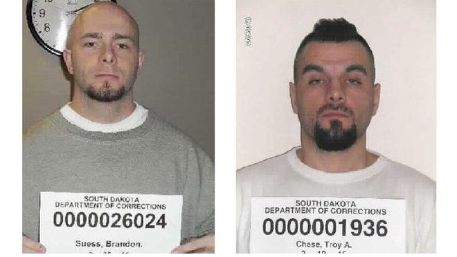 Escaped inmates Brandon Suess and Troy Chase