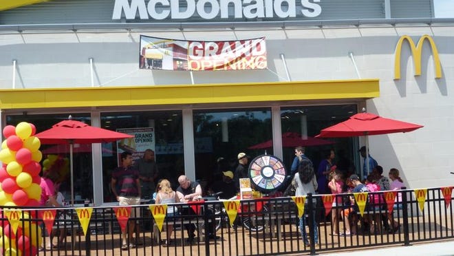 The Wayne McDonald’s held a carnival-themed grand opening when it opened in 2014. The restaurant is offering COVID-19 vaccines Tuesday.