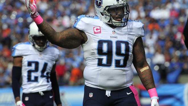 Titans defensive end Jurrell Casey (99) has the team’s highest average salary.