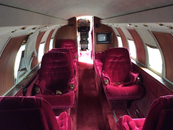 Elvis Presley's 1962 Lockheed Jetstar L1329 jet is up for auction