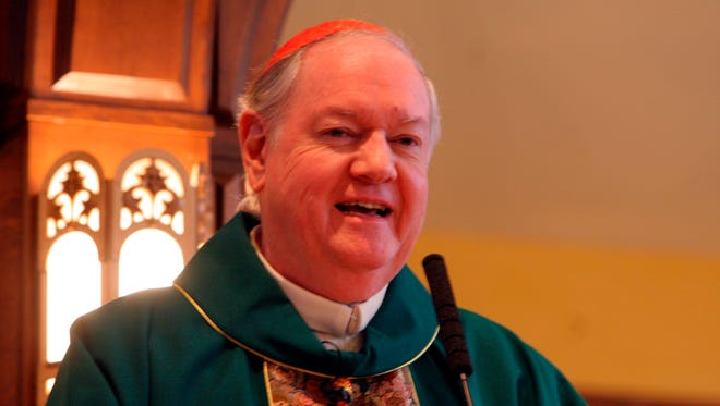 Cardinal Edward Egan at St. Francis Church in West Nyack in 2007.