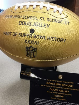 Dixie High School joined an elite group of schools after the NFL delivered a gift in honor of Super Bowl 50.