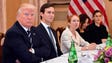 President Trump and Kushner attend a meeting with Italian