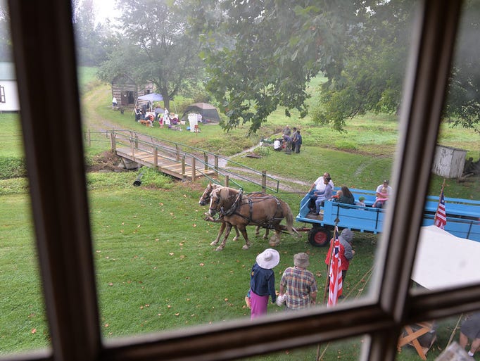 From the window of the Alexander Schaeffer Farmhouse,