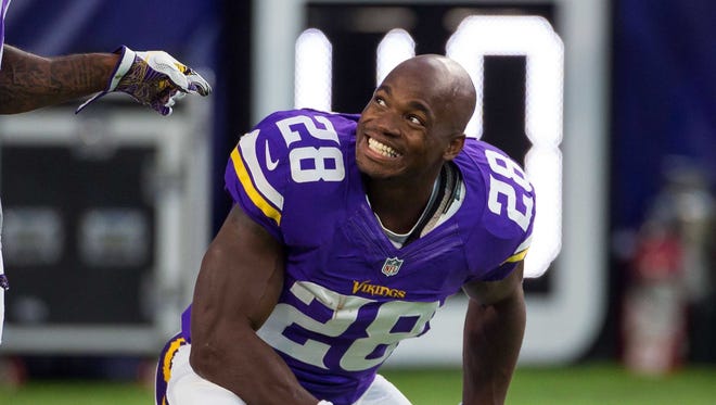 Peterson has spent his entire 10-year career with the Vikings.