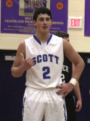 Scott sophomore guard Jake Ohmer scored 23 points in the game.
