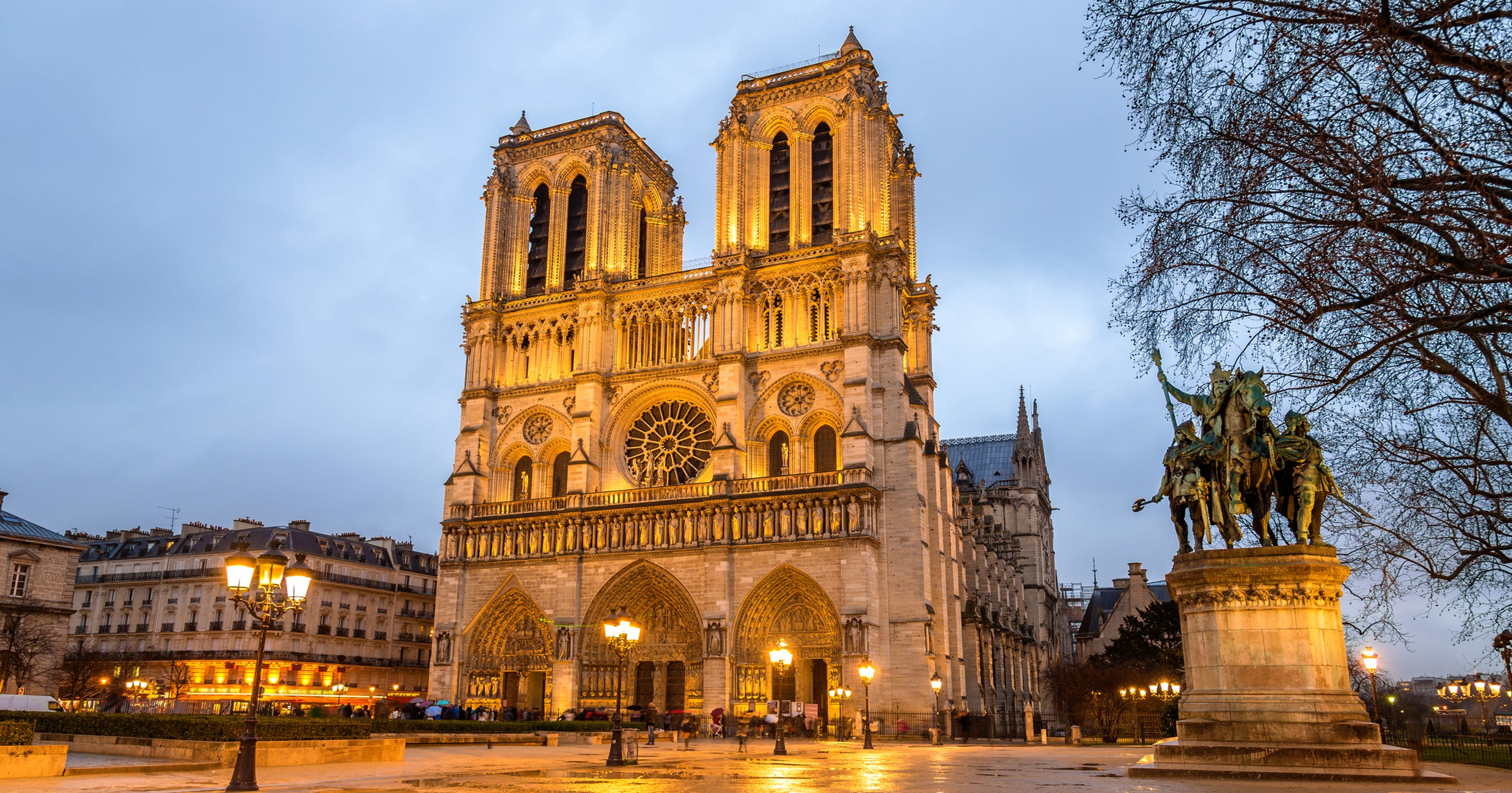The stunning Notre Dame de Paris
