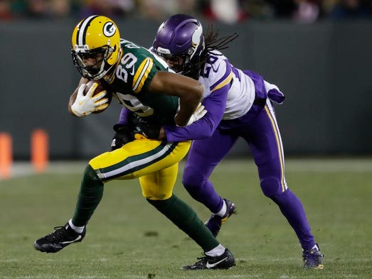 Green Bay Packers wide receiver Michael Clark (89)