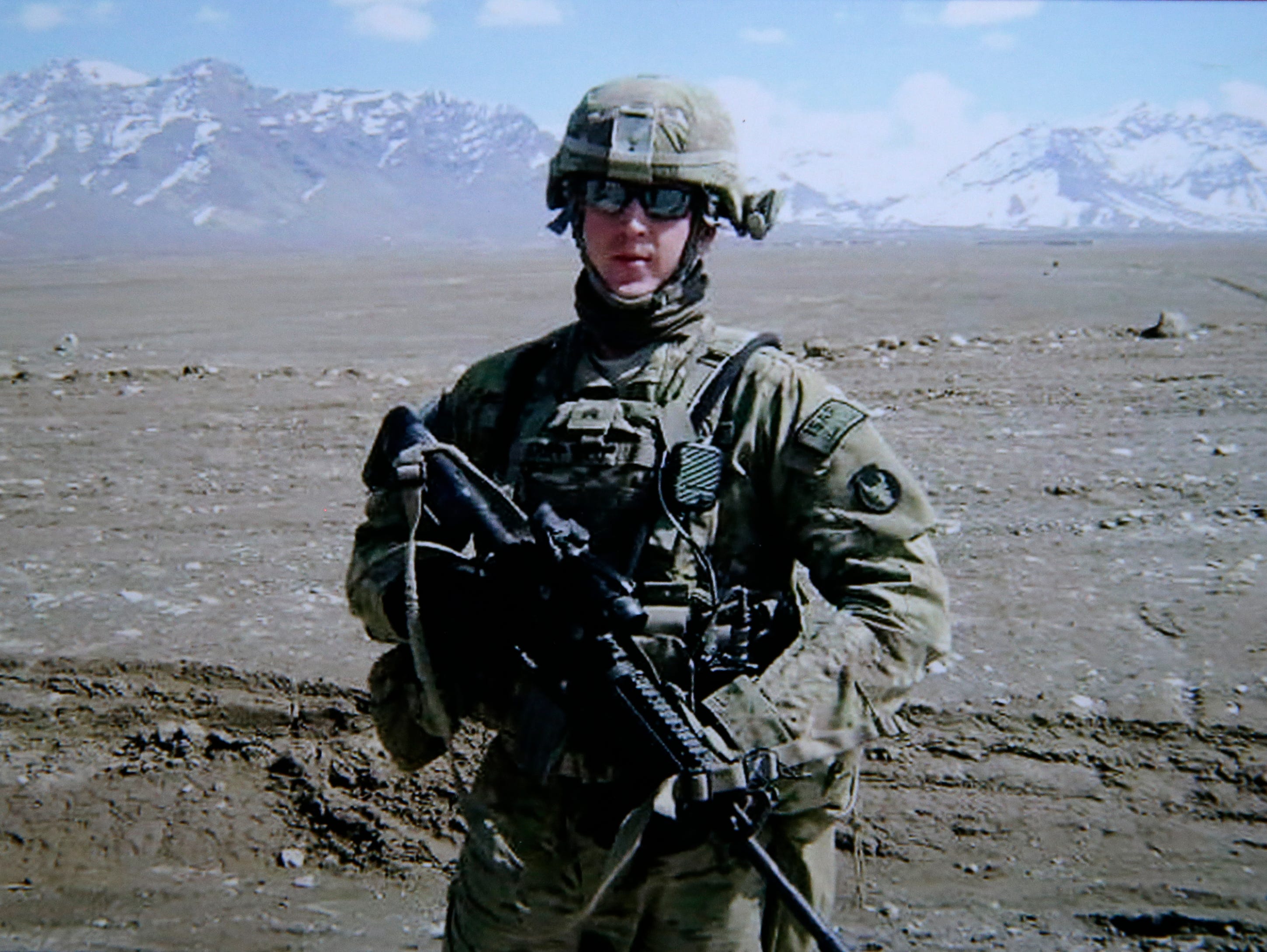 A photo of  Sgt. Brandon Ketchum during his time with the Iowa Army National Guard on Aug. 29, 2016, in Baraboo, Wis.