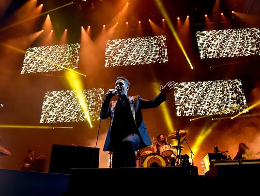 The Killers With Wayne Newton Perform At Grand Opening Of T-Mobile Arena