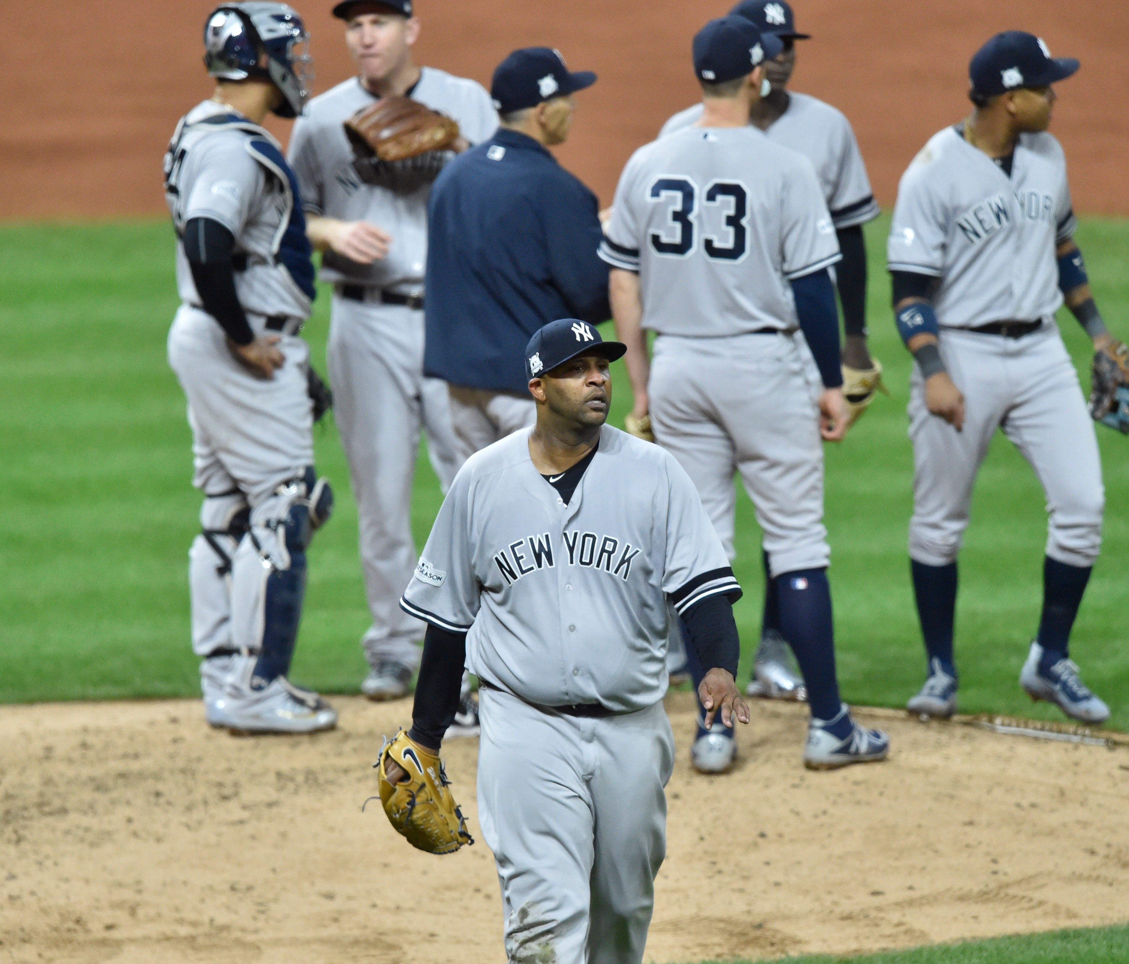 CC Sabathia's 4 1/3-inning start in Game 5 of the ALDS mirrored the average length of an outing in these 2017 playoffs.