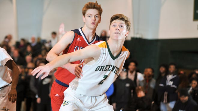 Wake Forest baseball recruit Will Fleming (2) is also one of Christ School's premier basketball players.
