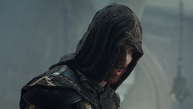 Michael Fassbender is Callum Lynch in the film "Assassin's Creed." The movie is playing at Regal West Manchester Stadium 13, Frank Theatres Queensgate Stadium 13 and R/C Hanover Movies.