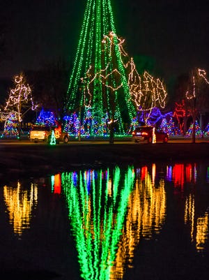 The annual Oshkosh Celebration of Lights is pictured in Menominee Park last year.