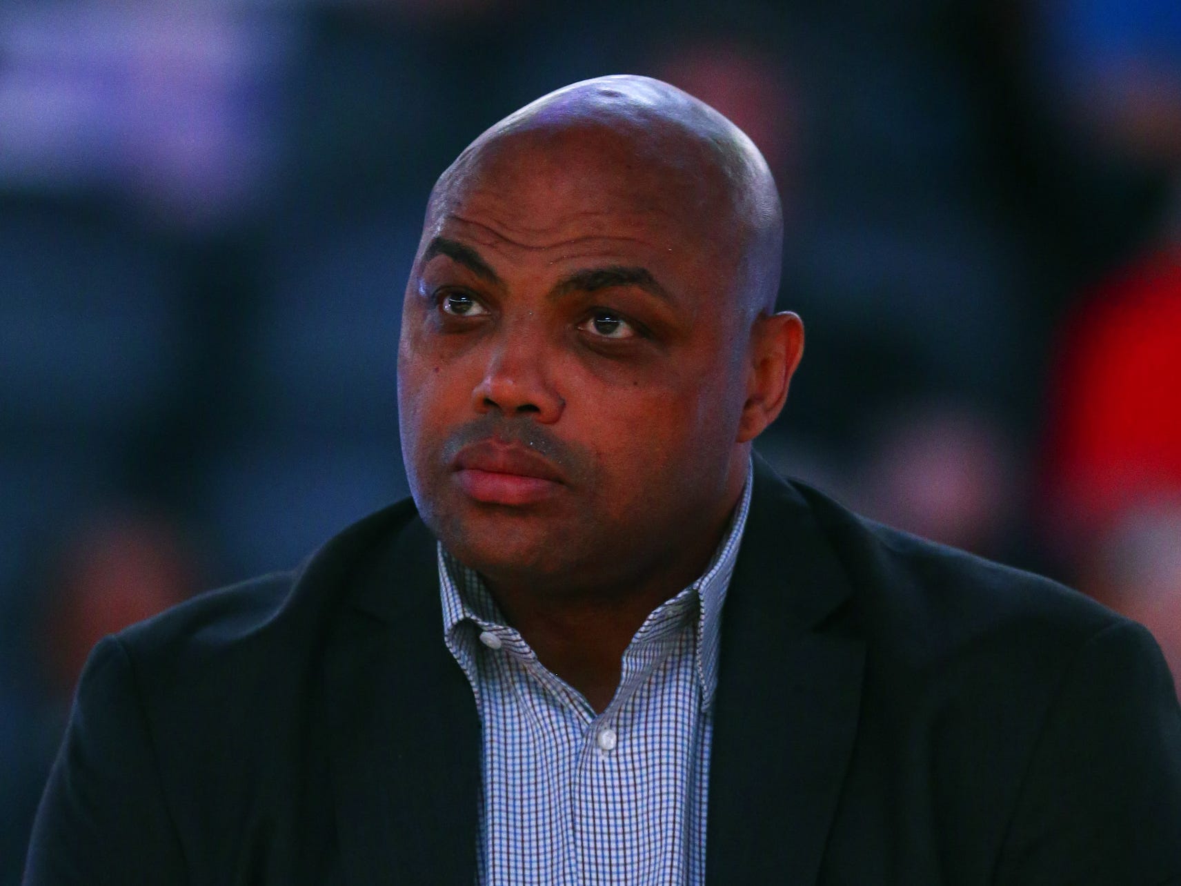 Mar 3, 2017; Phoenix, AZ, USA; Phoenix Suns former guard Charles Barkley in attendance of the game against the Oklahoma City Thunder at Talking Stick Resort Arena. The Suns defeated the Thunder 118-111. Mandatory Credit: Mark J. Rebilas-USA TODAY Spo