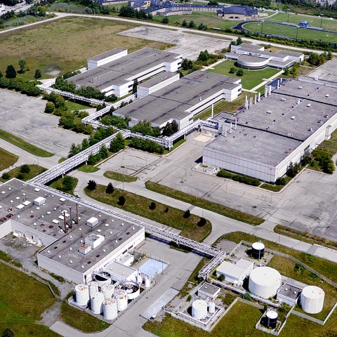 In this file photo, an aerial photograph, taken fr