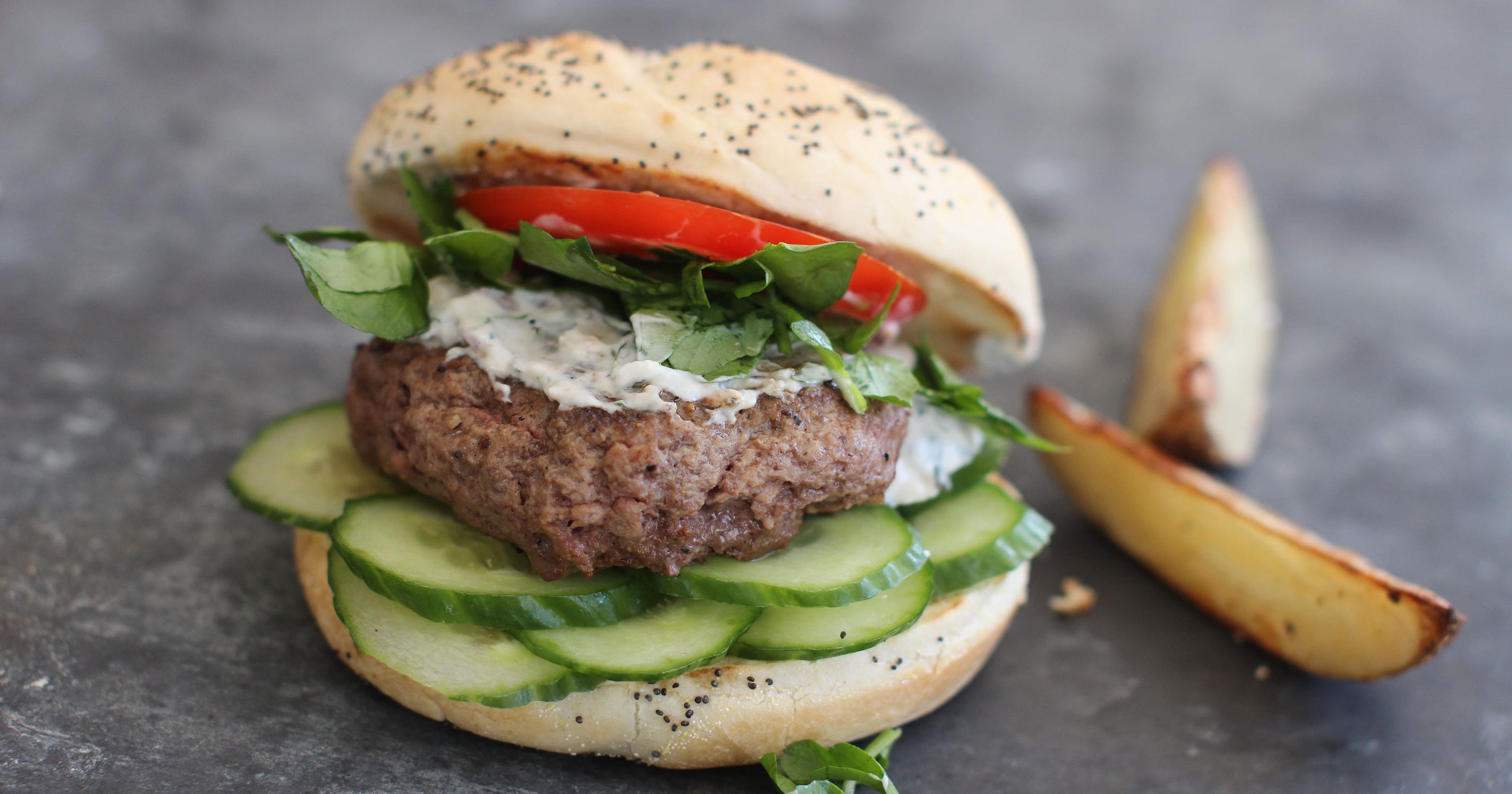 Mix beef with spring lamb for burgers that aren't gamey