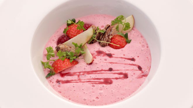 Cool foods such as Hibiscus Yogurt Parfait help rev you up for the day.