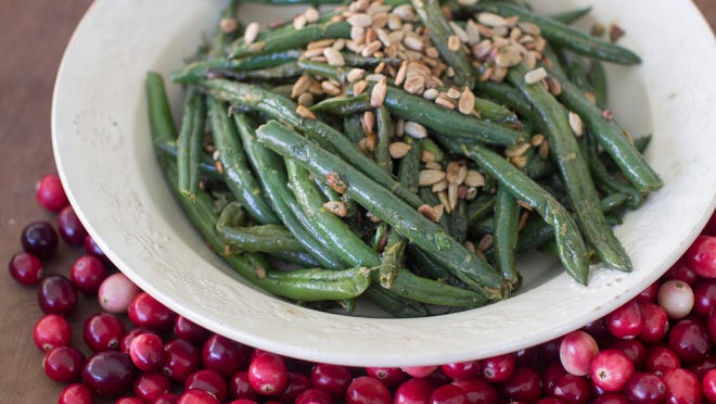
Green Beans With Tarragon, Mustard And Sunflower Seeds
