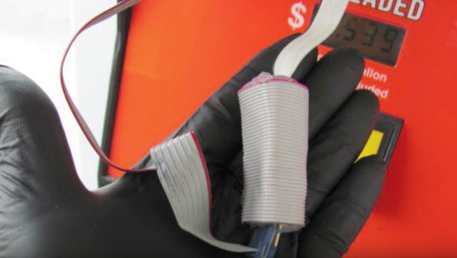 Michigan Department of Agriculture and Rural Development said credit card skimmers, pictured here, are an issue in Michigan.