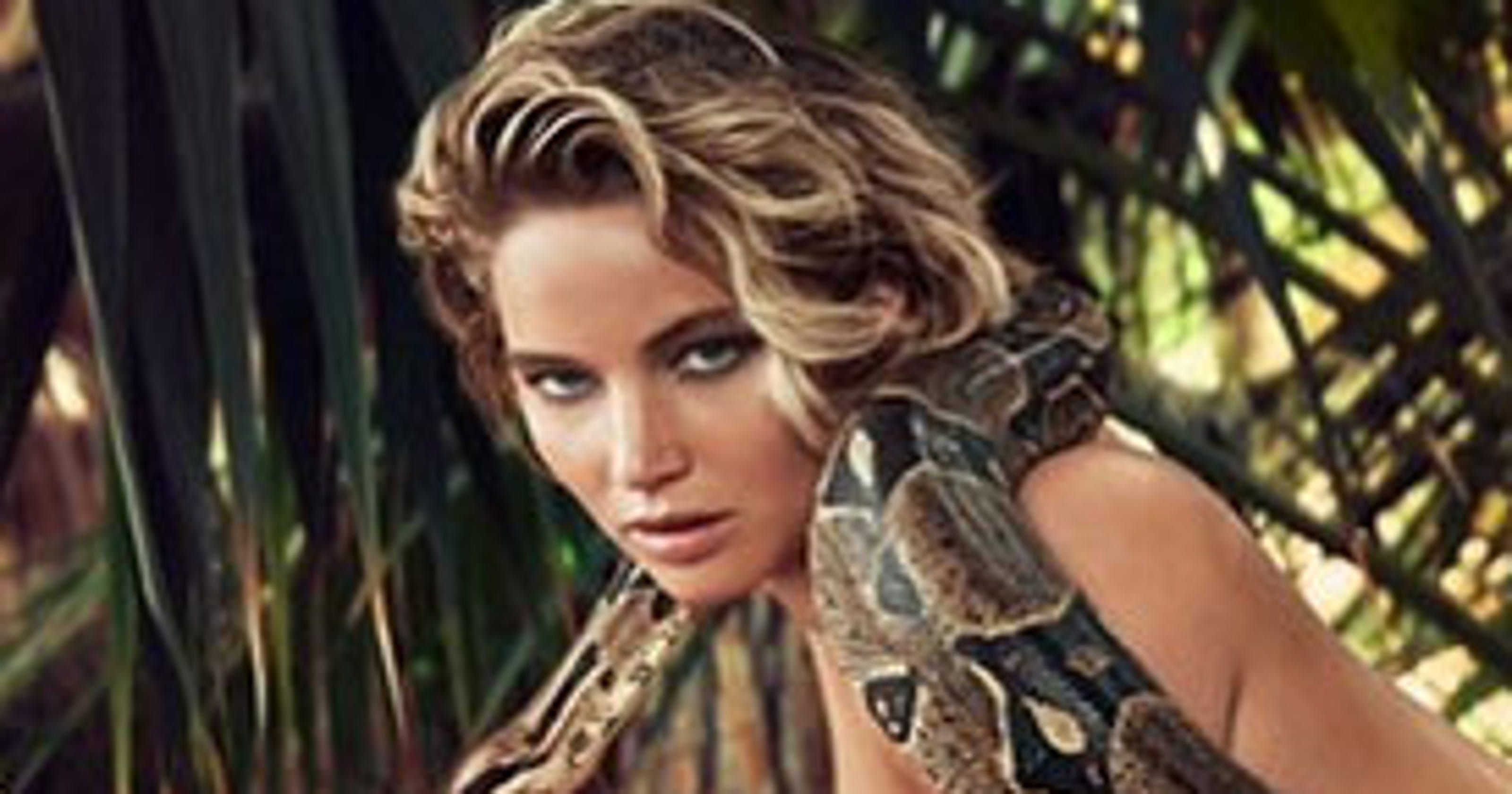 Jennifer Lawrence poses naked with a snake for 'Vanity Fair'