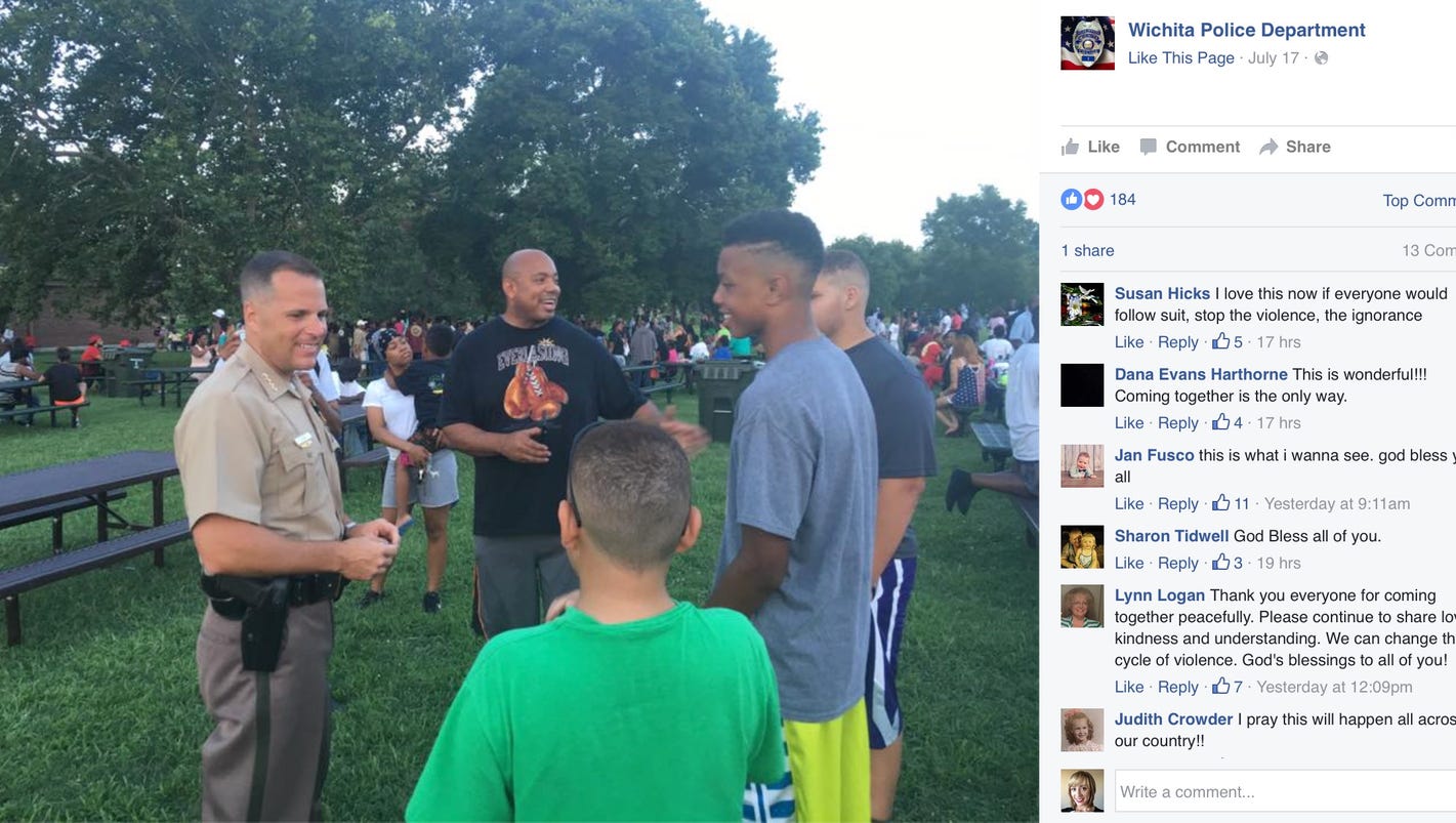 Kansas Black Lives Matter holds picnic with police instead of protest