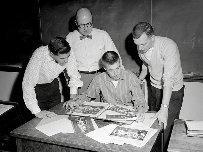 Vineland High School year book staff. 1957.