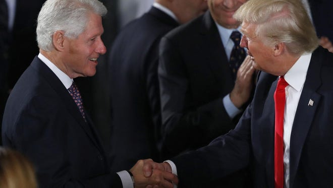 Bill Clinton and Donald Trump