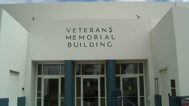Redding’s Veterans Memorial Building  in 2009 after new paint inside and out, troublesome spots on the roof were repaired and handicapped-accessible restrooms installed.
