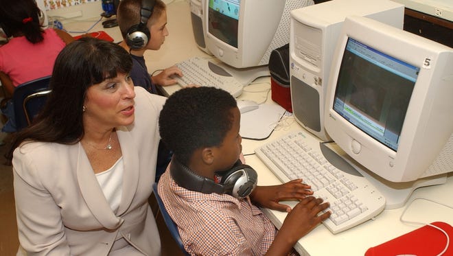 Boys and Girls Club members have access to a technology room at the Central Branch