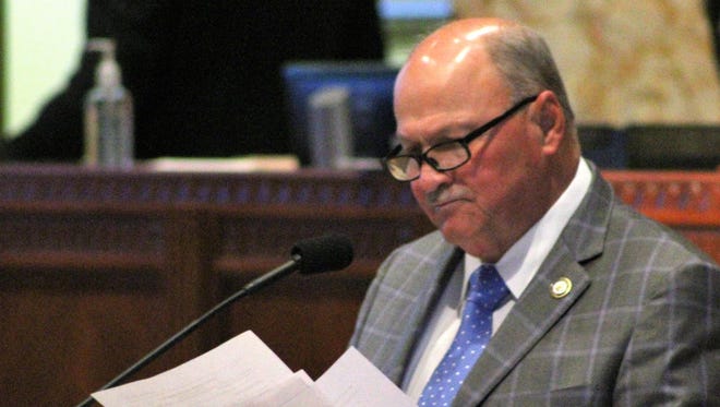 Rep. John Berthelot, R-Gonzales, presents House Bill 460 to the Louisiana House.