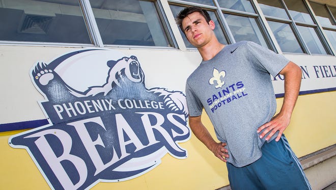 Cameron Yowell, 19, is slotted to play quarterback for the Phoenix College Bears this season.            