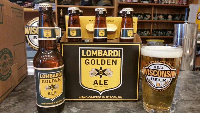Lombardi Golden Ale is available in the Green Bay area and Fox Valley.