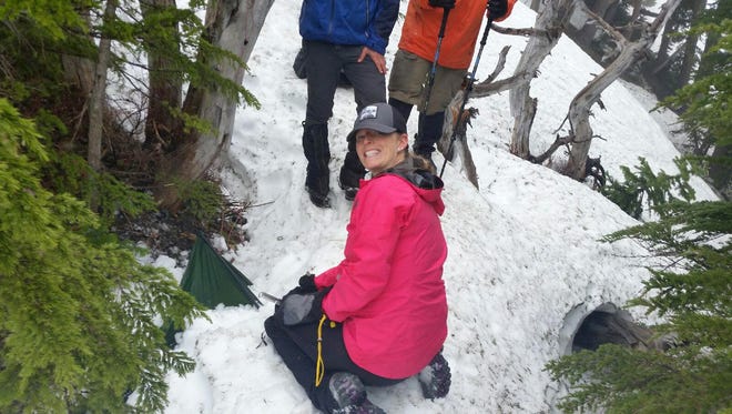 Alison Fountain discovers a tent she left on Mount Jefferson five months ago.