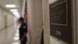U.s. Capitol Police stand guard outside of House Majority