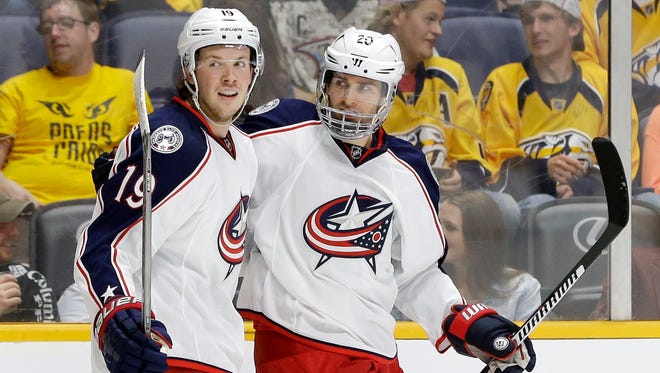 Columbus Blue Jackets forwards Ryan Johansen (left) and Brandon Saad (right) could become one of the most dangerous duos in the Eastern Conference.