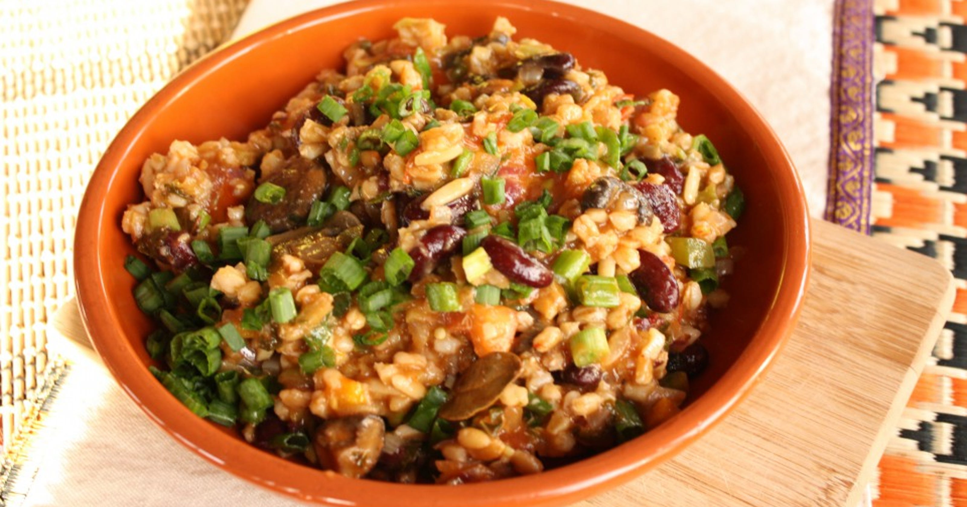 Farro and Mixed Vegetable Jambalaya