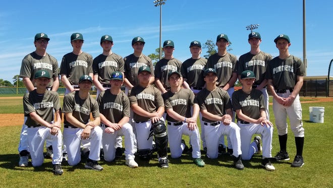 The 2018 Pleasantville Panthers baseball team.