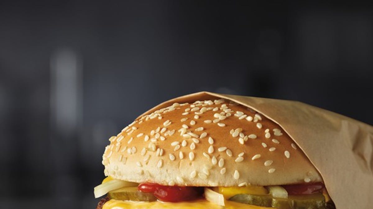 McDonald's new fresh beef quarter pounder.