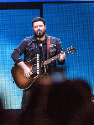 Chris Young performs at Germain Arena on Saturday, Feb. 17, 2018, in Estero.